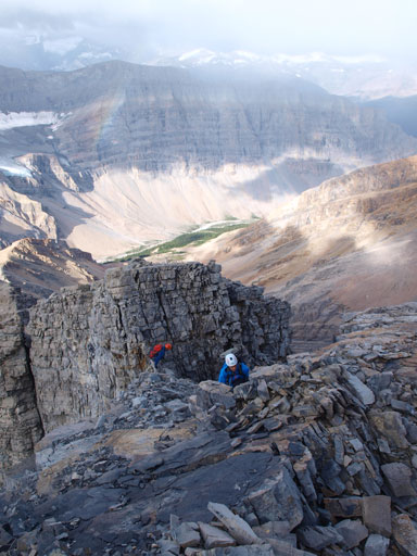 Back onto the ridge crest