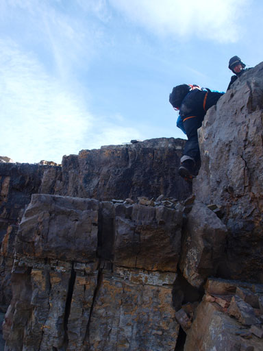 Struggling on an awkward move