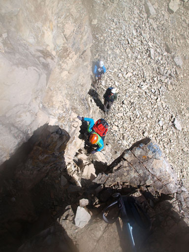 Climbing up the 2nd chimney