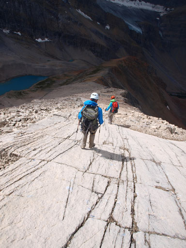 Waking down the pavement 
