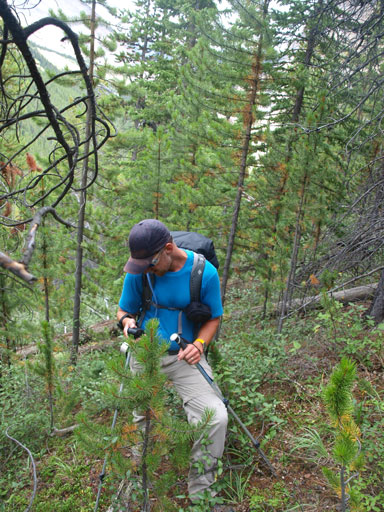 Vern did a great job navigating using his GPS