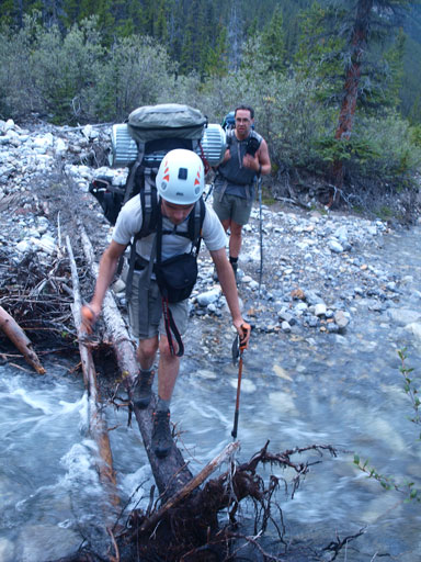 The trail wasn't very distinct at places