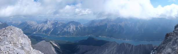 Panorama of Spray Lake
