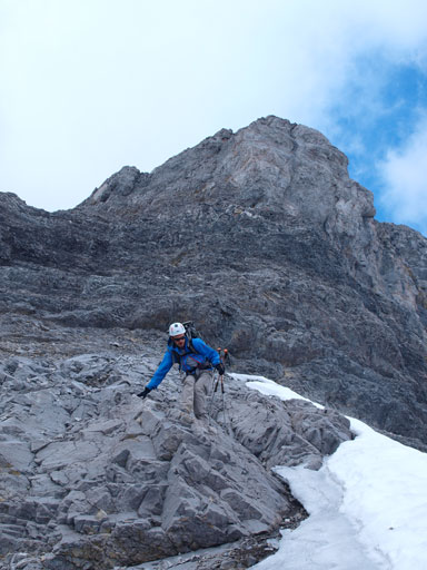 Back to the east ridge