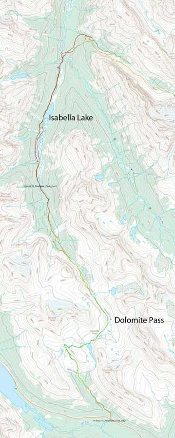 The approach to Recondite Peak