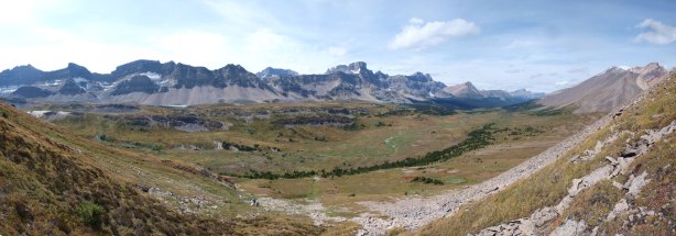Panorama view of Siffleur River Valley