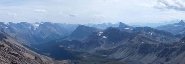 Looking down Pipestone River Valley. You can pick out Molar Mountain which was uniquely shaped