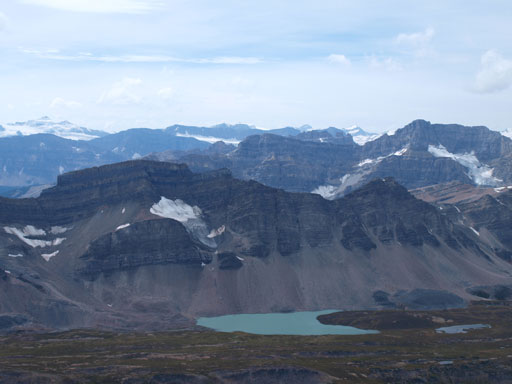There's a beautiful lake beneath Quartzite Peak