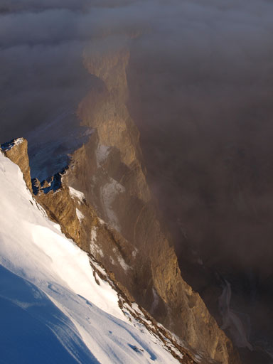 Looking down the East face!