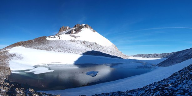 A lovely alpine tarn at Willingdon/Crown col