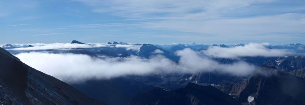 There were still some clouds remaining