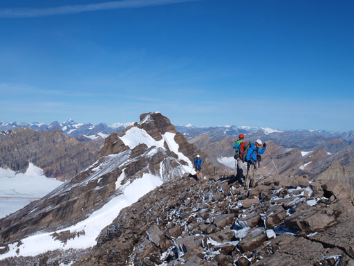 On the summit ridge
