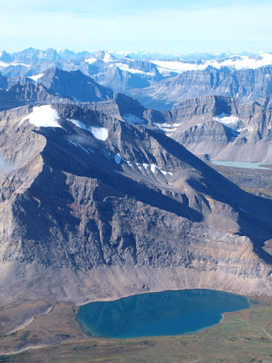 The lower, but larger Devon Lake
