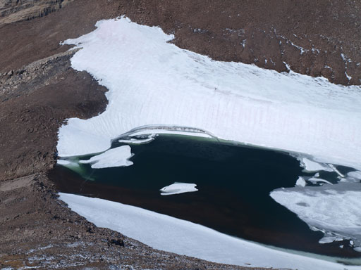 Looking down to the tarn between Willingdon and Crown
