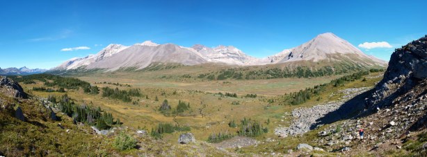 Panorama of upper Siffleur River Valley