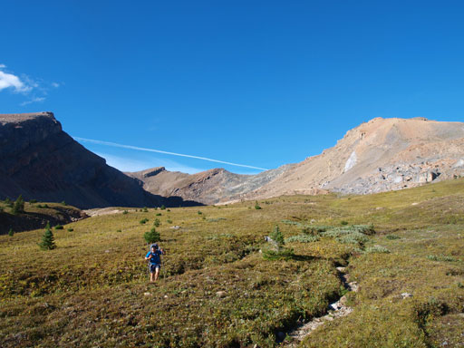 Back down the south side of Quartzite Col