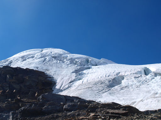 But, the icefield looks steep and broken!