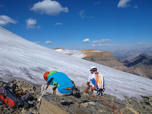 Ready for the glacier travel.