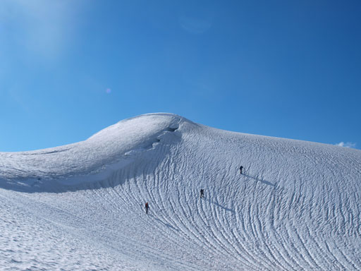 Liam, Eric, and Vern ascending the last slope