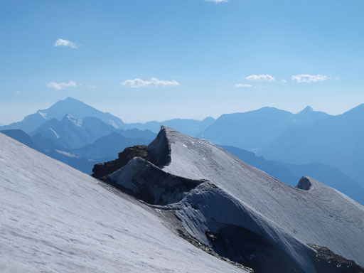 Looking over the other side, the FA party's ascent route