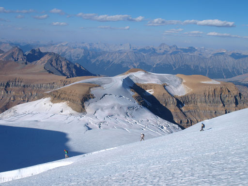 Vern, Eric, and Liam with impressive scenery behind