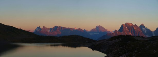 Panorama of Alberta et al., at evening glow