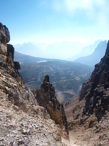 Looking back from this high col