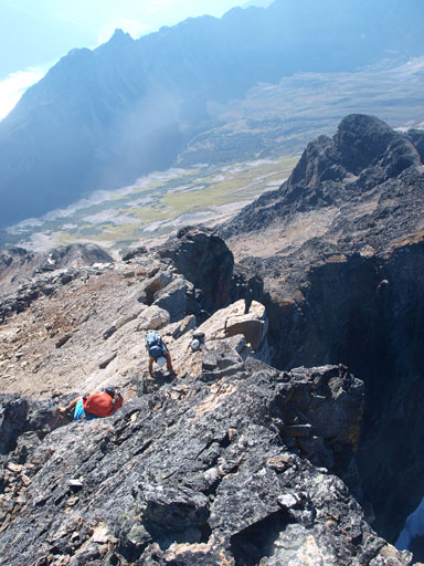 Exposed, but solid rocks