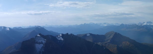 It's a bit hazy viewing southwards