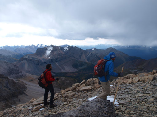 Liam and Laurens slogging up