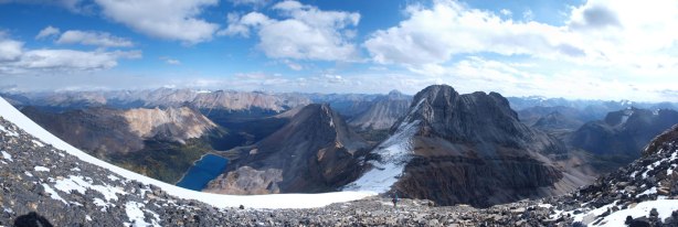 Panorama from the descent.