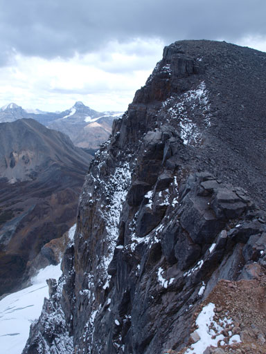 Straight drop-off on the North face!