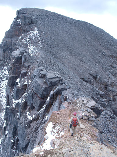 Liam heading towards the (only) scrambling section.