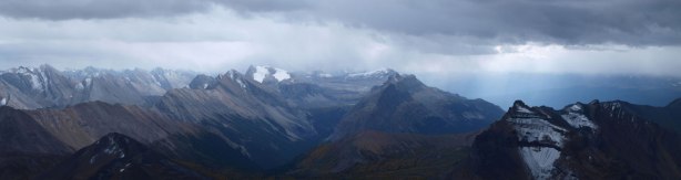 Looking south. Castle/Protection Mountain massive in the distance