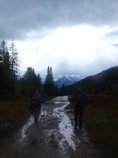 The long and wet hike-out