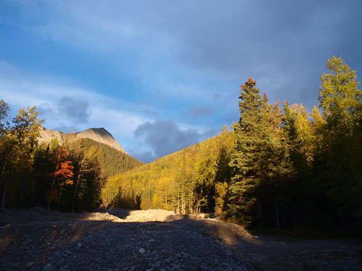 Following Supply Creek up.
