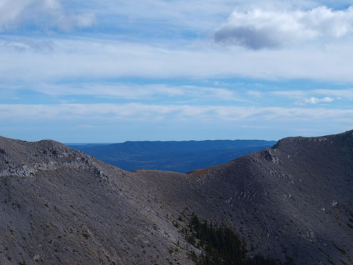 We travelled up and over this col.