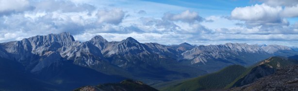 Panorama of Bosche Range. Mount Aeolus is the highest
