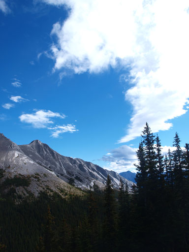 Blue sky from the descent