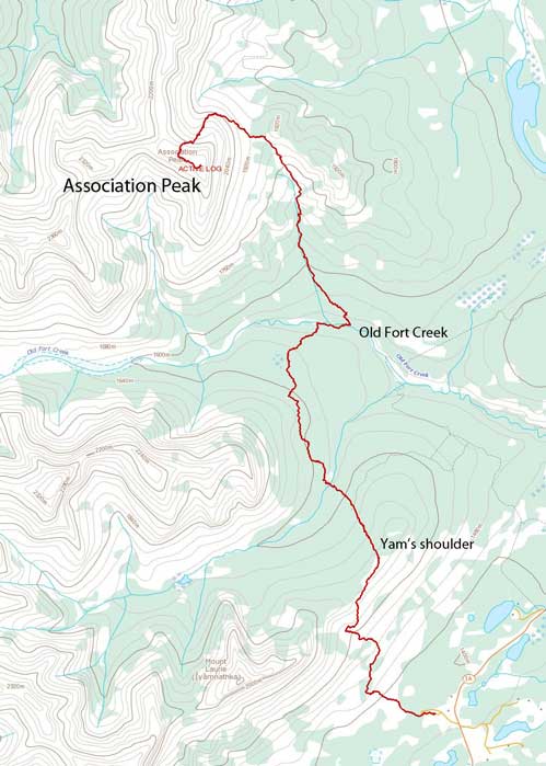 Association Peak scramble route
