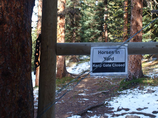 We went through a horse yard