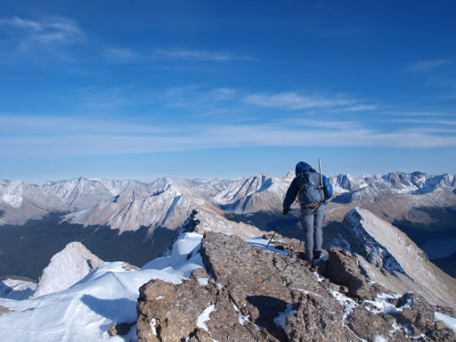 Eric on the false summit