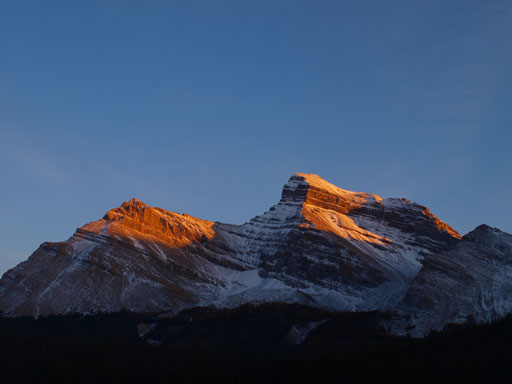 Evening glow on Mount Douglas