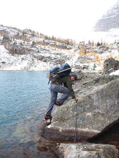 Some fun scrambling (not necessary if staying high)