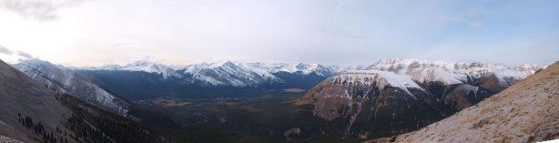 Panorama from above treeline. 