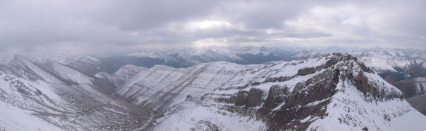 Panorama view from the descent