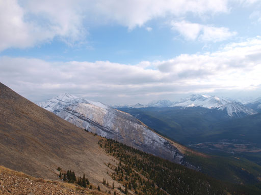 In the distance is Gable Mountain across Red Deer River