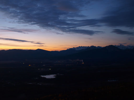 Morning light from Yam's shoulder