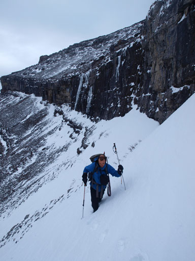 Post-holing was tedious at times