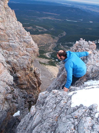 Here we go. Cline's notches again? Less exposed but more difficult, so we called it a day here.